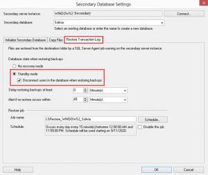 Restore Transaction Log