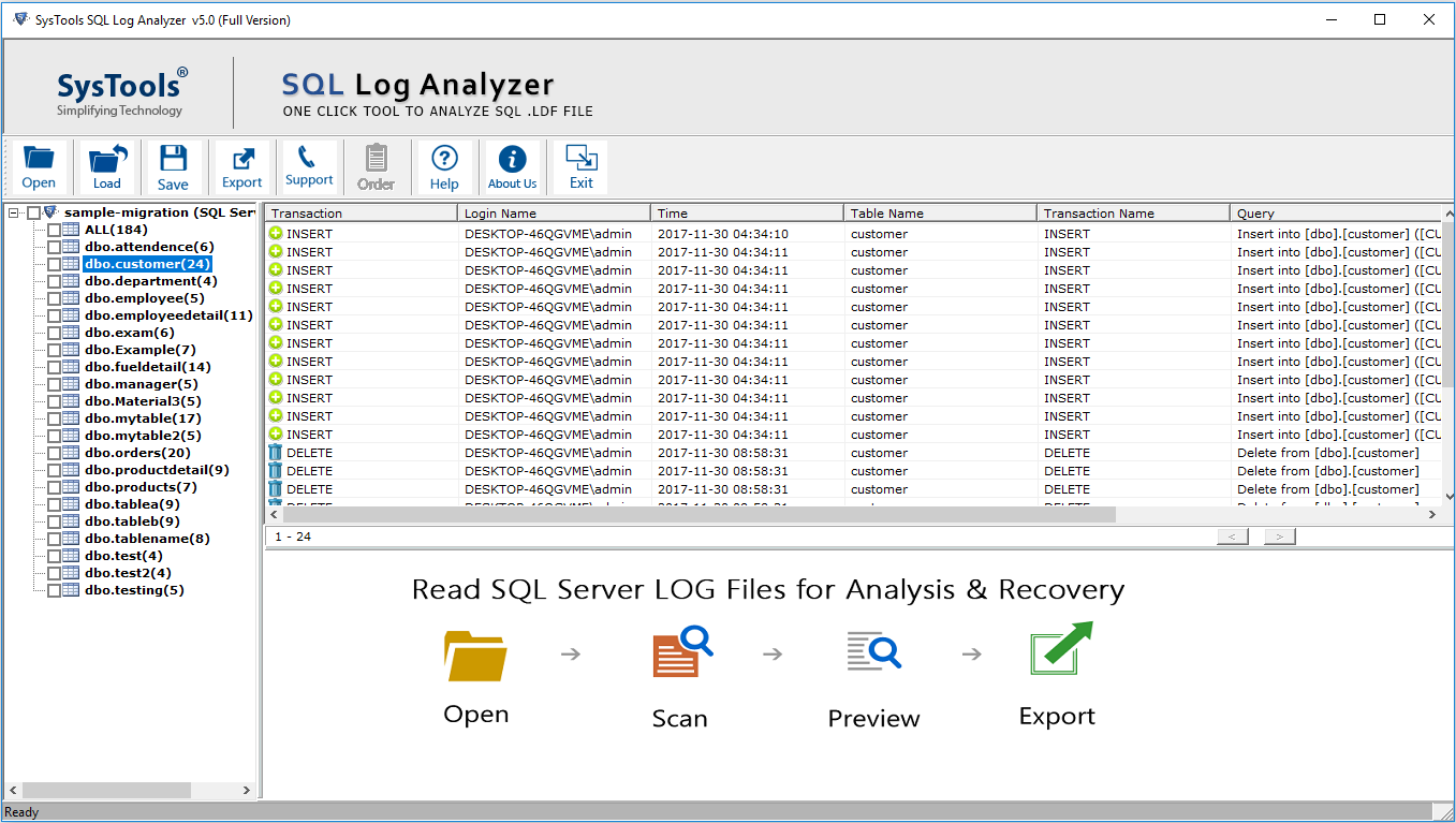 view data files