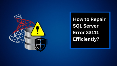 sql server error 33111