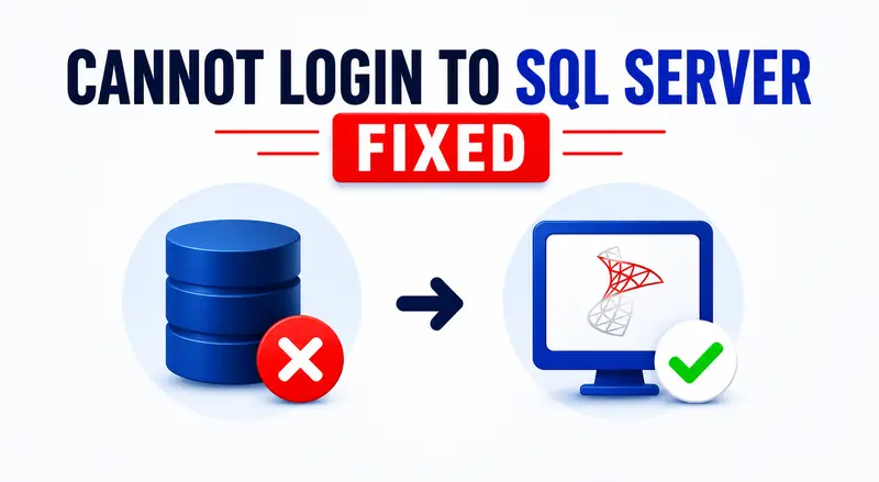 cannot login to sql server management studio fixed